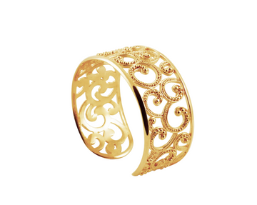 Bali Collection Ombak Segara 22kt Gold Plated Cuff Bracelet