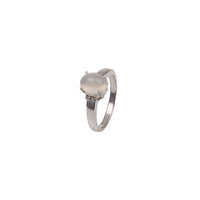Oval Gemstone Solitaire Ring
