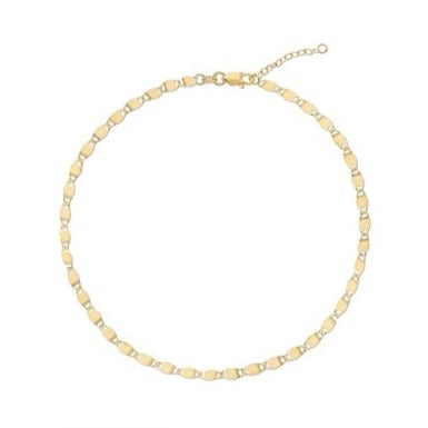 Valentino Chain Anklet in 10kt Yellow Gold