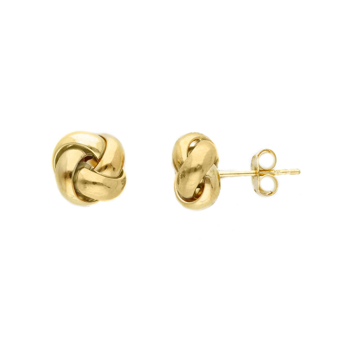 14KT Yellow Gold Love Knot Studs