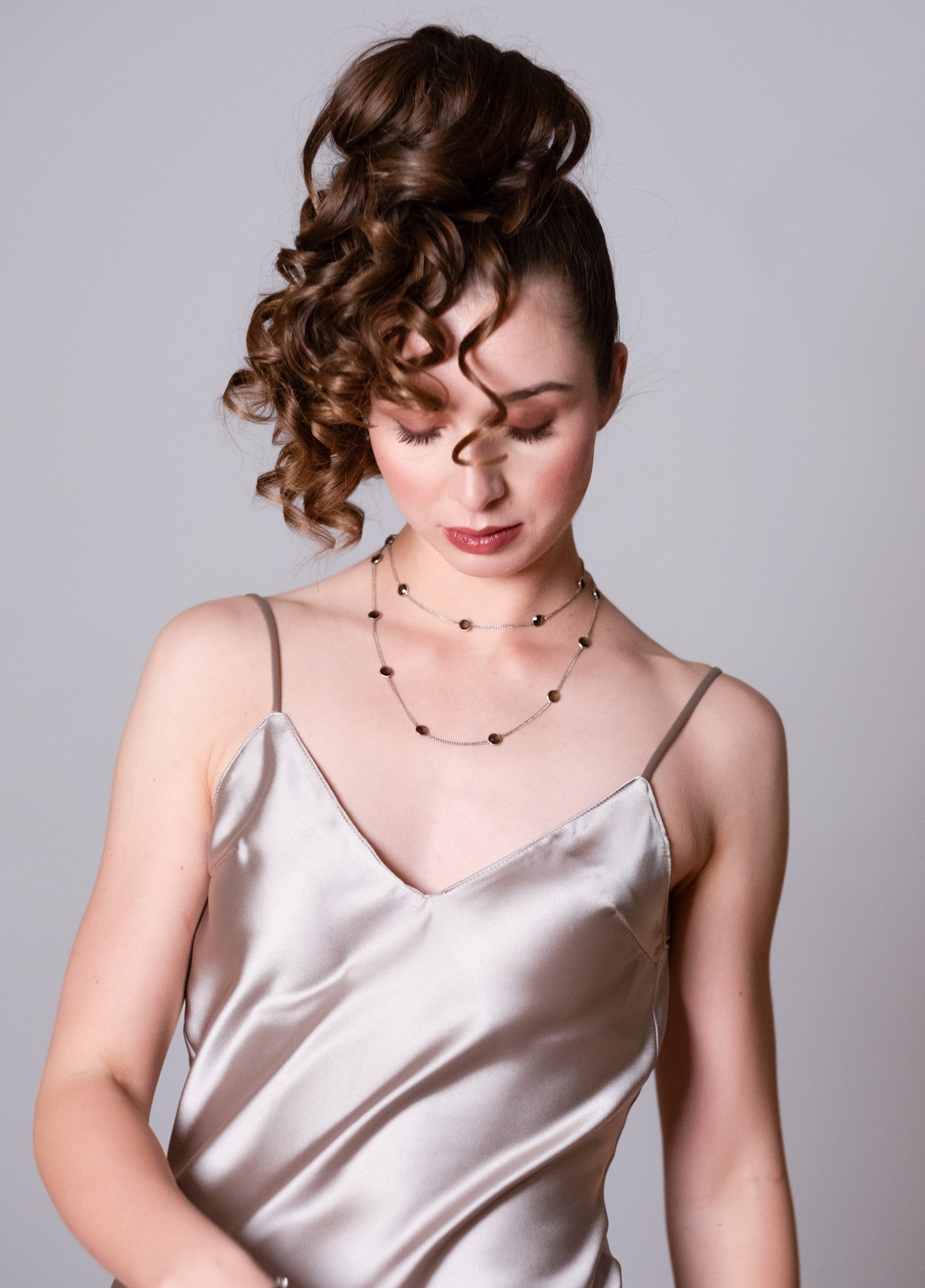 Semi Precious Gemstone Opera Length Necklace