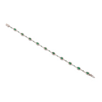 Gemstone & Diamond Small Bead Bracelet