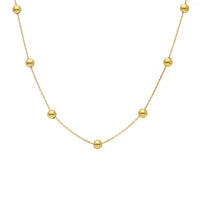 18KT Yellow Gold Ball Necklace