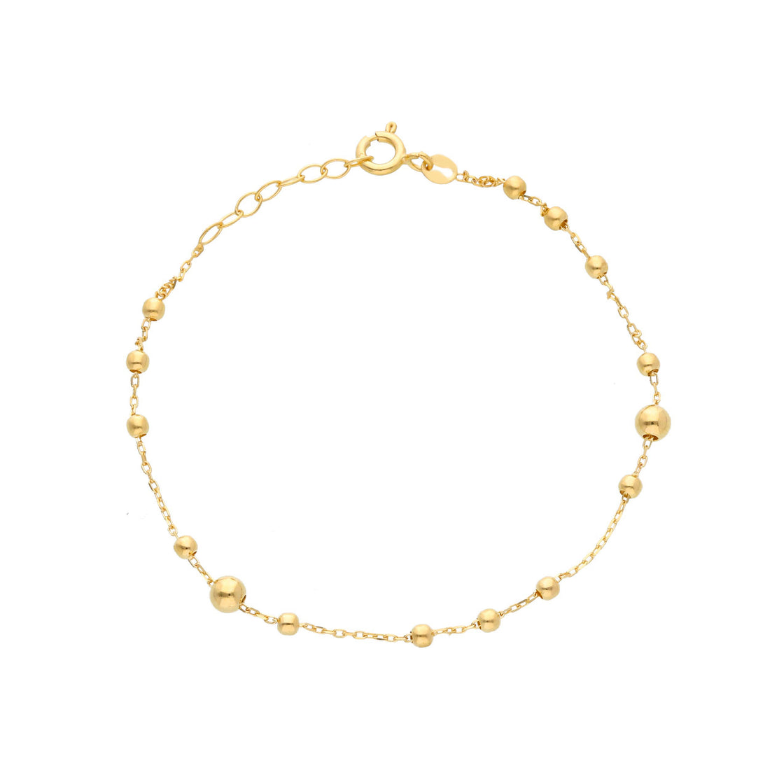 14KT Yellow Gold Multi Ball Bracelet