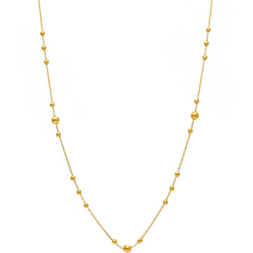 14KT Yellow Gold Multi Ball Necklace