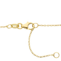 9KT Yellow Gold Dangling Bar Necklace