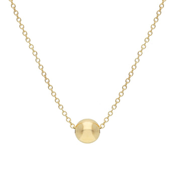 14KT Yellow Gold Sliding Ball Necklace