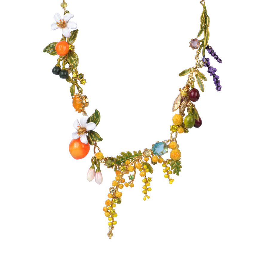 Les Néréides Multi Element of the Provence Garden Collar Necklace