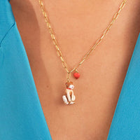 Les Nereides Heart-Loving JAck Russel Terrior Necklace