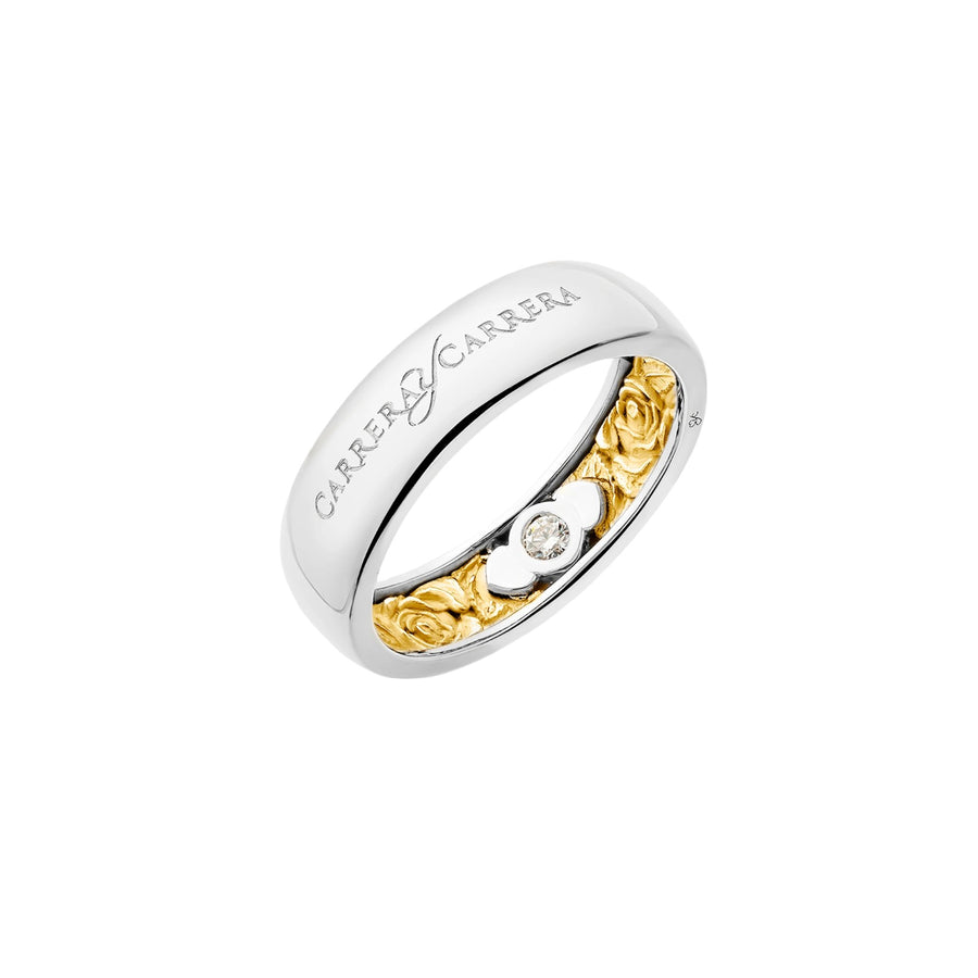 Carrera y Carrera Beauty Inside Ring in White and Yellow Gold