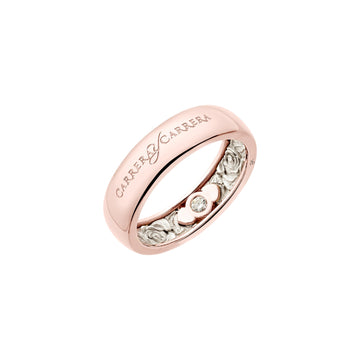 Carrera y Carrera Beauty Inside Ring in Rose and White Gold