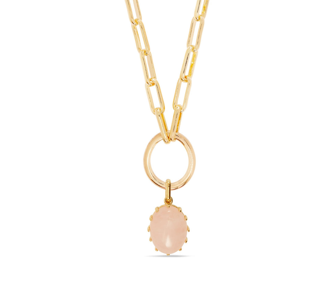 Les Néréides Rose Quartz Pendant