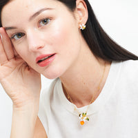 Les Néréides Gardens in Provence Orange Blossom Post Earrings