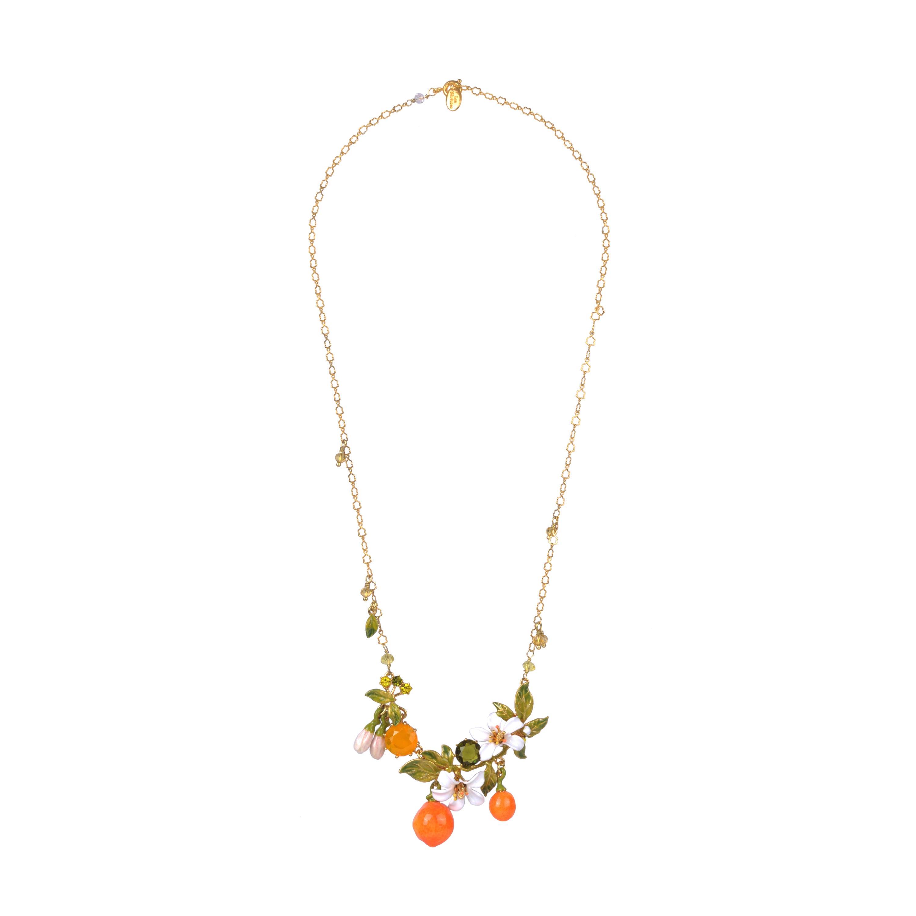 Les Néréides Orange Blossoms and Oranges Collar Necklace – Joie