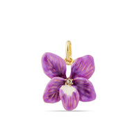 Les Néréides Pansy flower pendant: Spirituality and Kindness