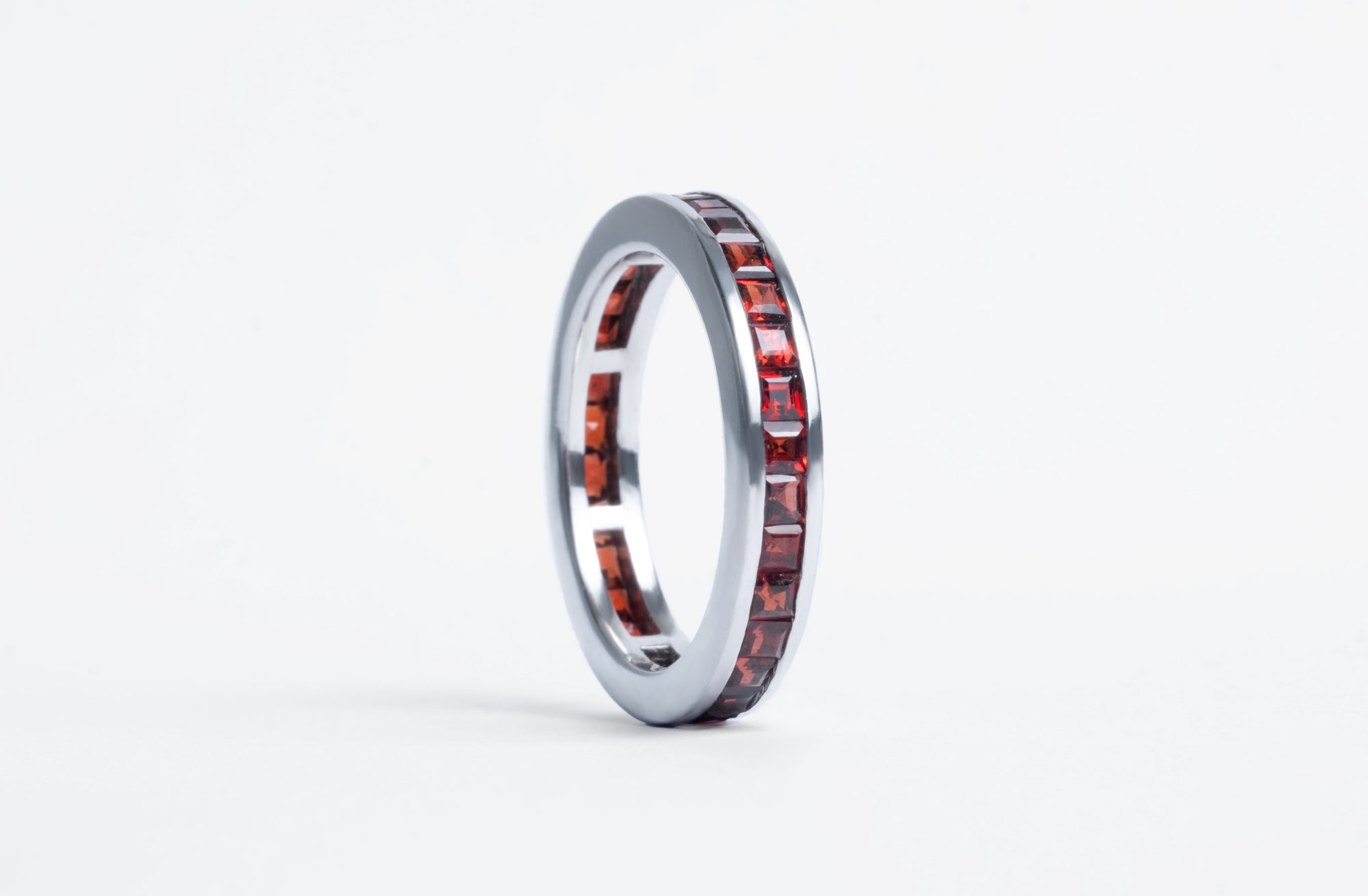 Gemstone Bezelled Eternity Ring