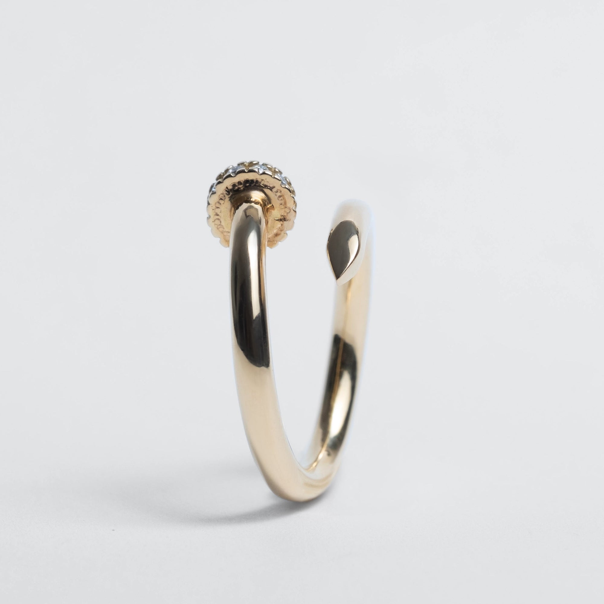 Nail Ring in 18kt Yellow Gold