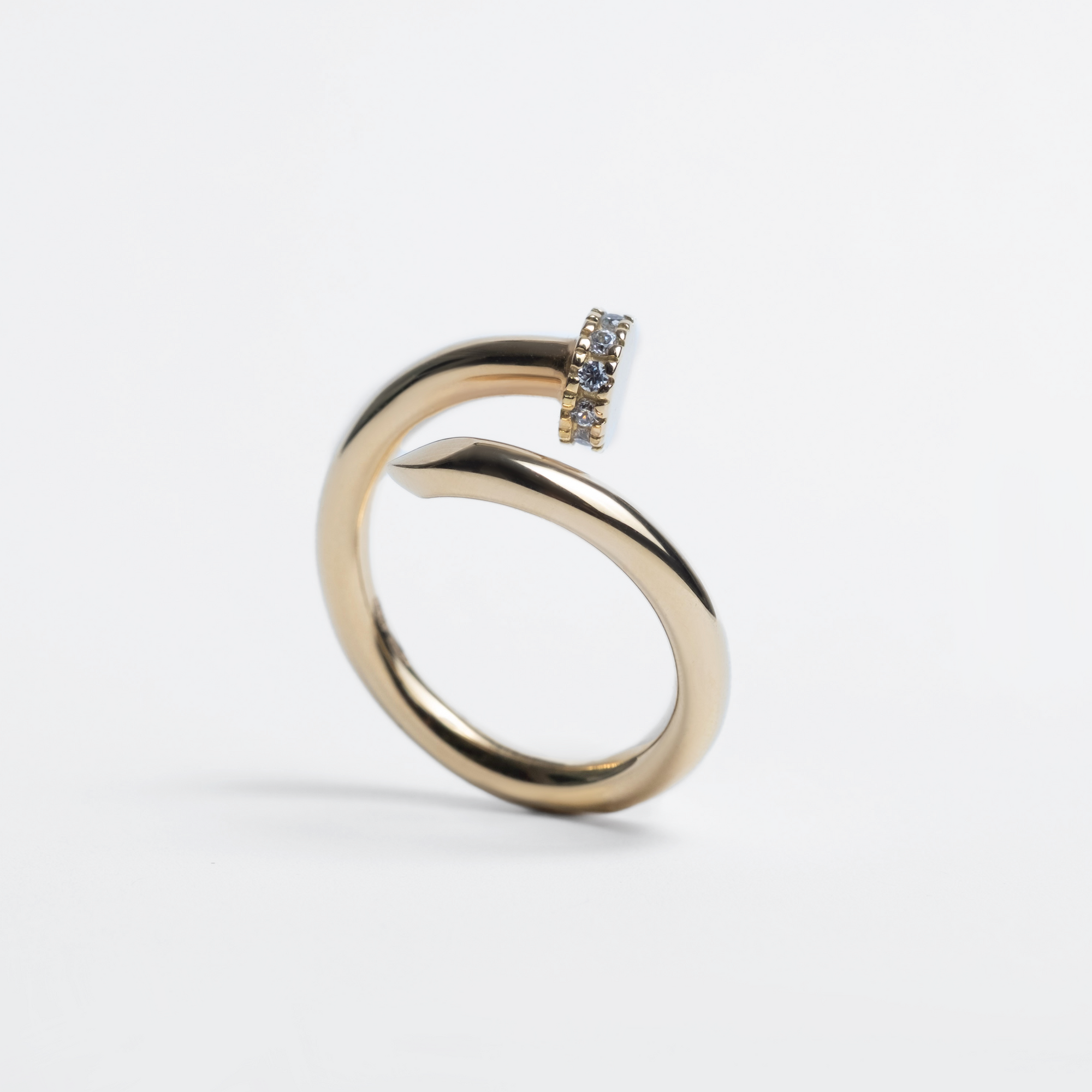 Nail Ring in 18kt Yellow Gold