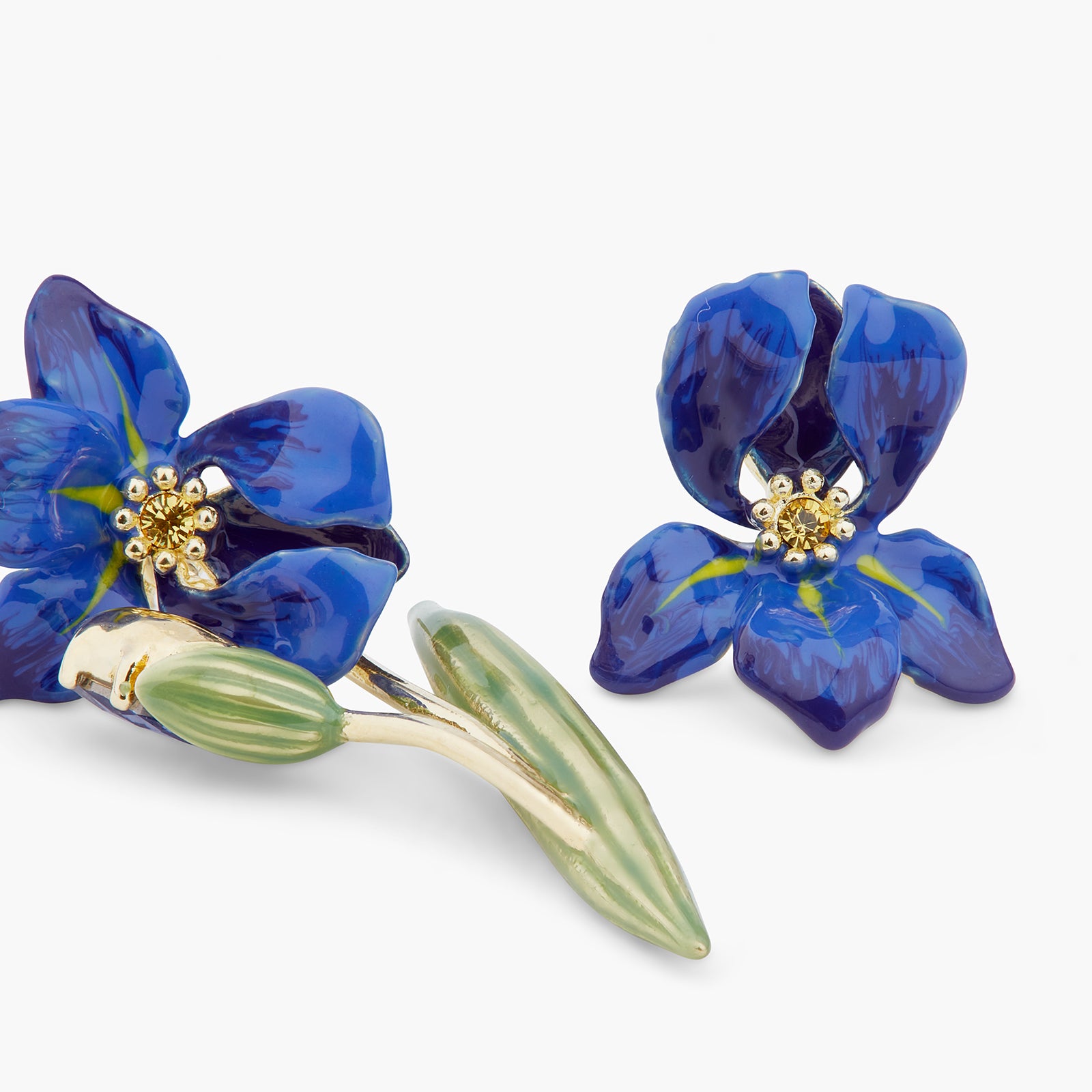 Les Néréides Siberian Iris Earrings