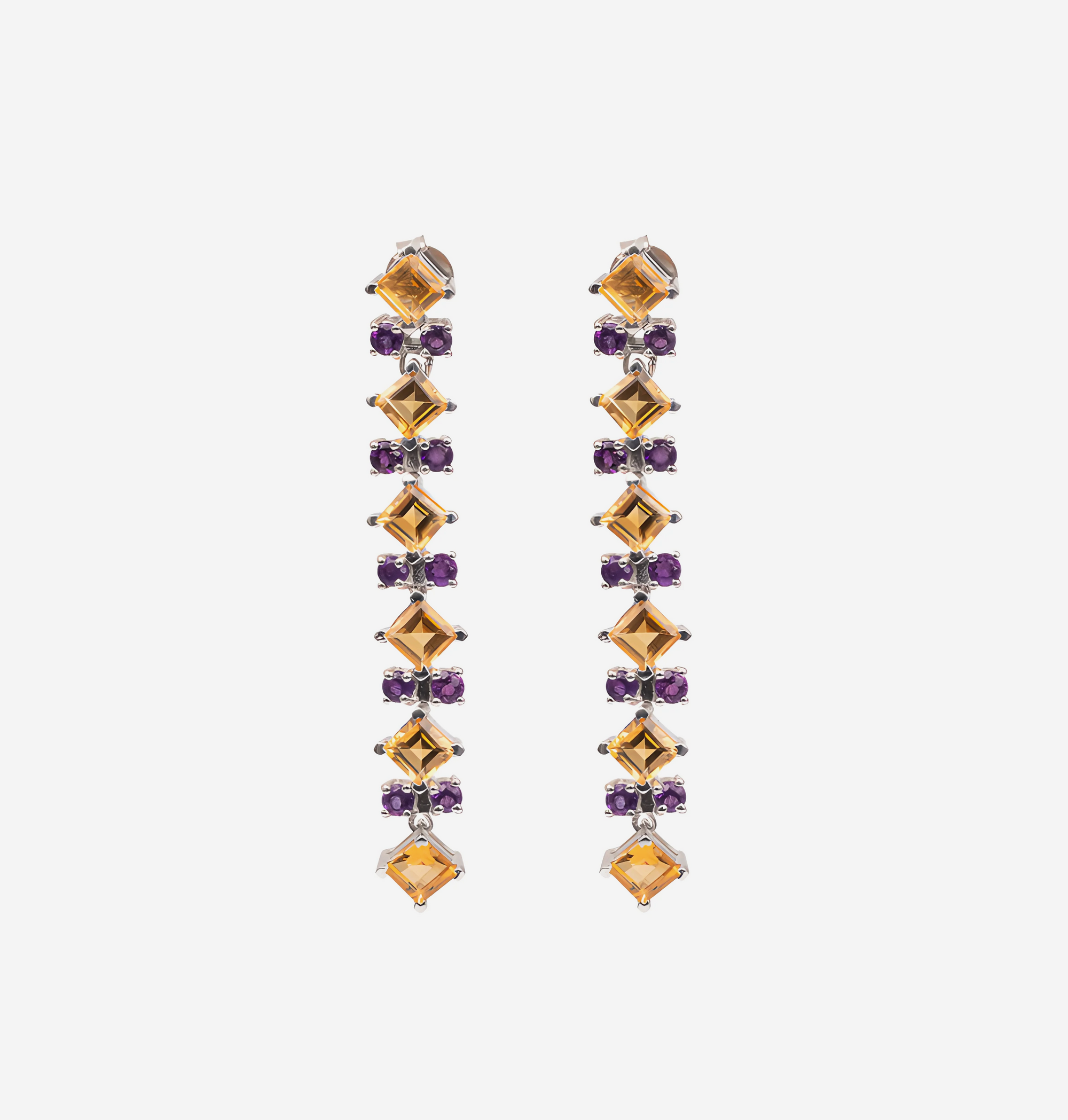 Gemstone Drop Earrings