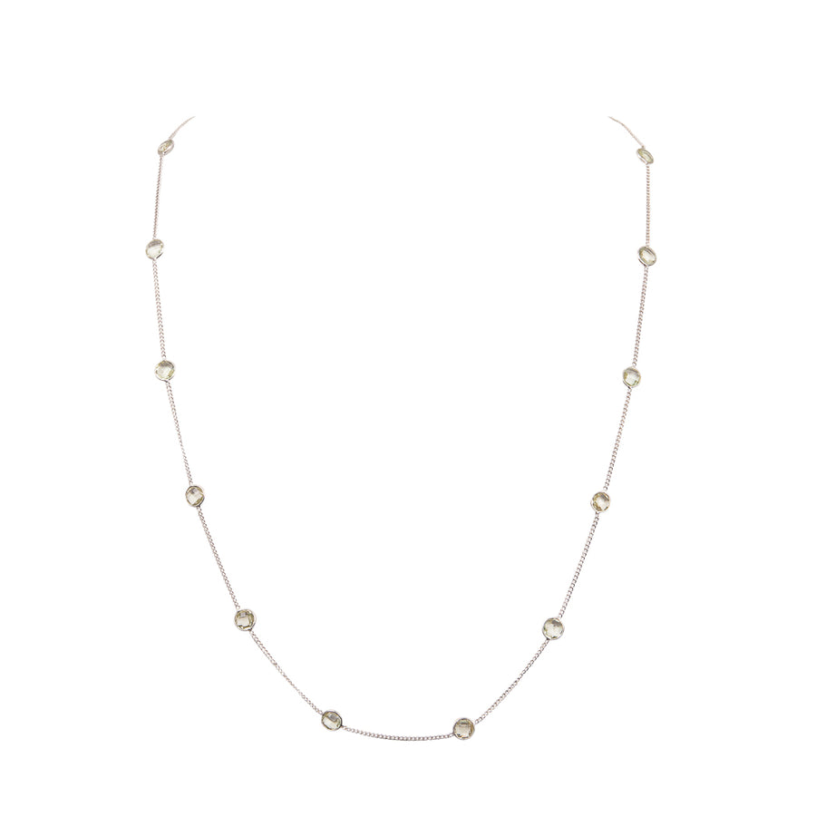 Semi Precious Gemstone Opera Length Necklace