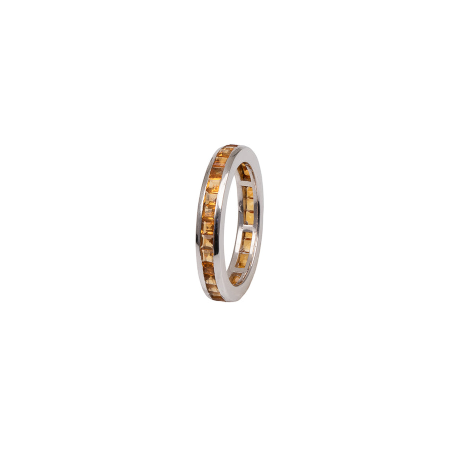 Gemstone Bezelled Eternity Ring