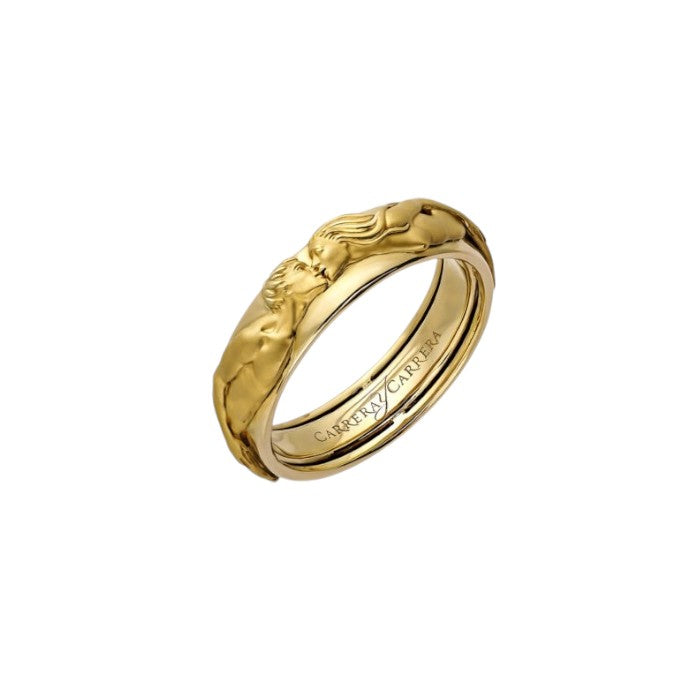 Carrera y Carrera The Kiss Ring in Yellow or White Gold