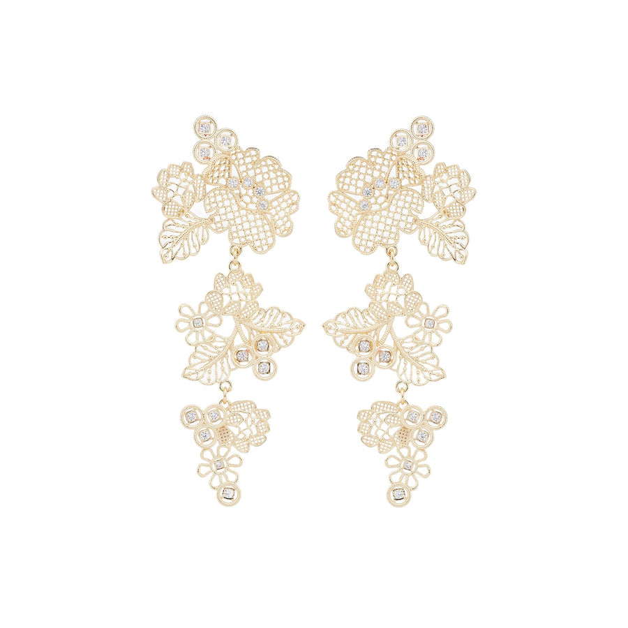 Les Néréides Gold Thread Post Earrings