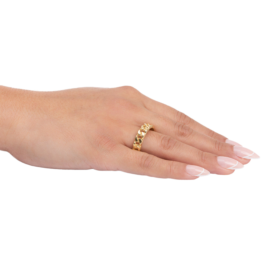 18KT Yellow Gold Link Ring