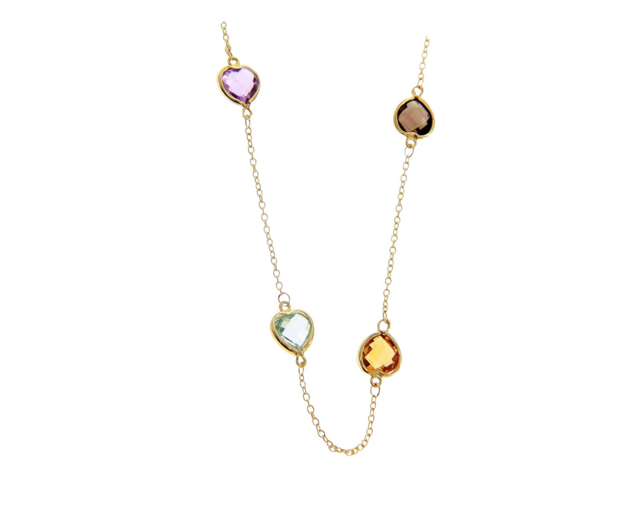 14KT Yellow Gold & Gemstone Necklace