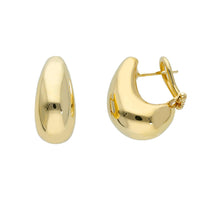14KT Yellow Gold Dome Huggie Earrings
