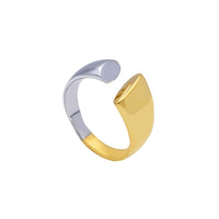 18KT Yellow & White Gold Against Ring