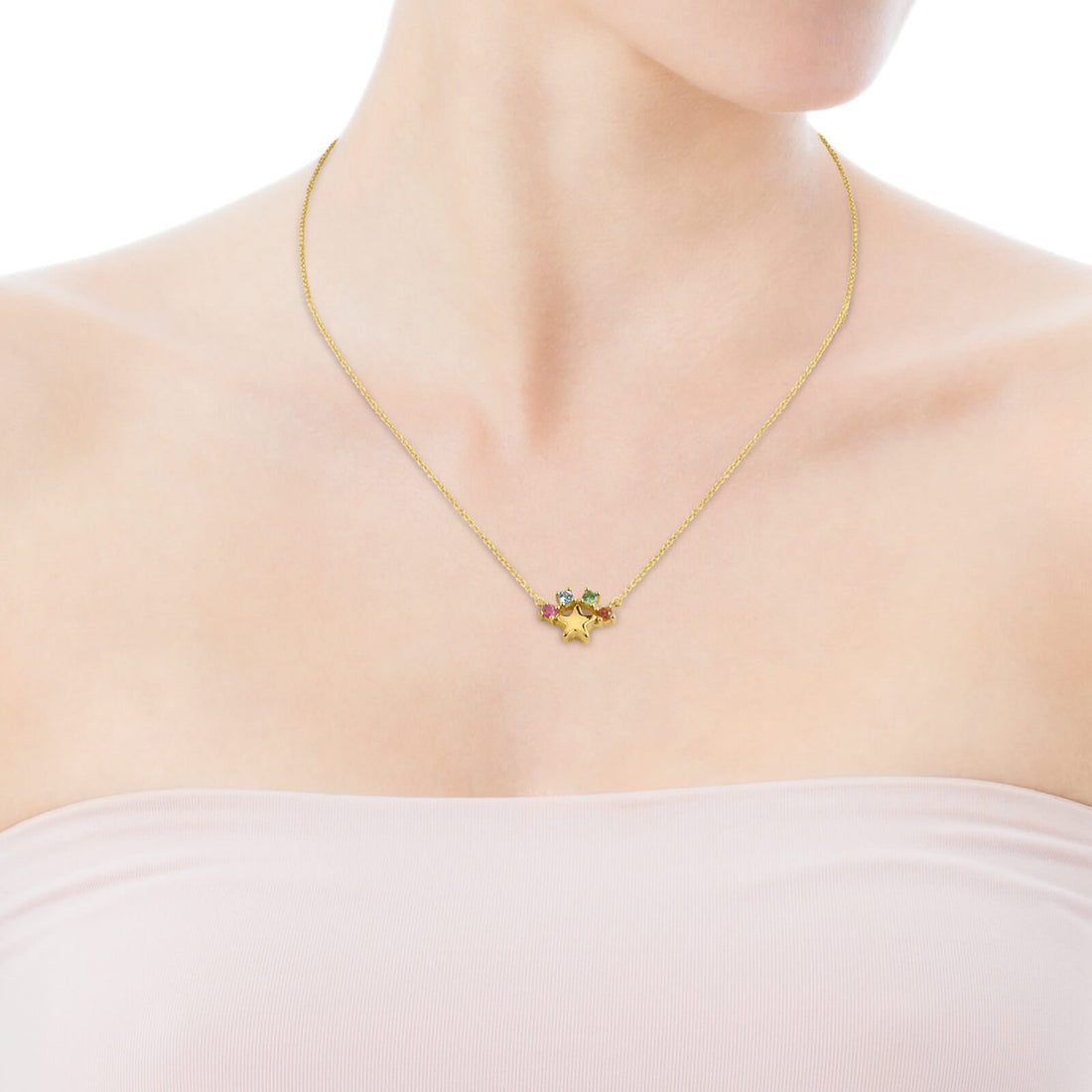 TOUS 18Kt gold Real Sisy Star Necklace
