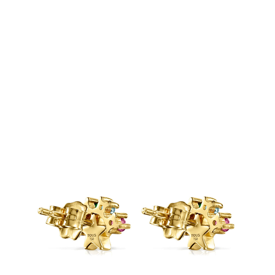 TOUS 18Kt Gold Real Sisy Star Earrings