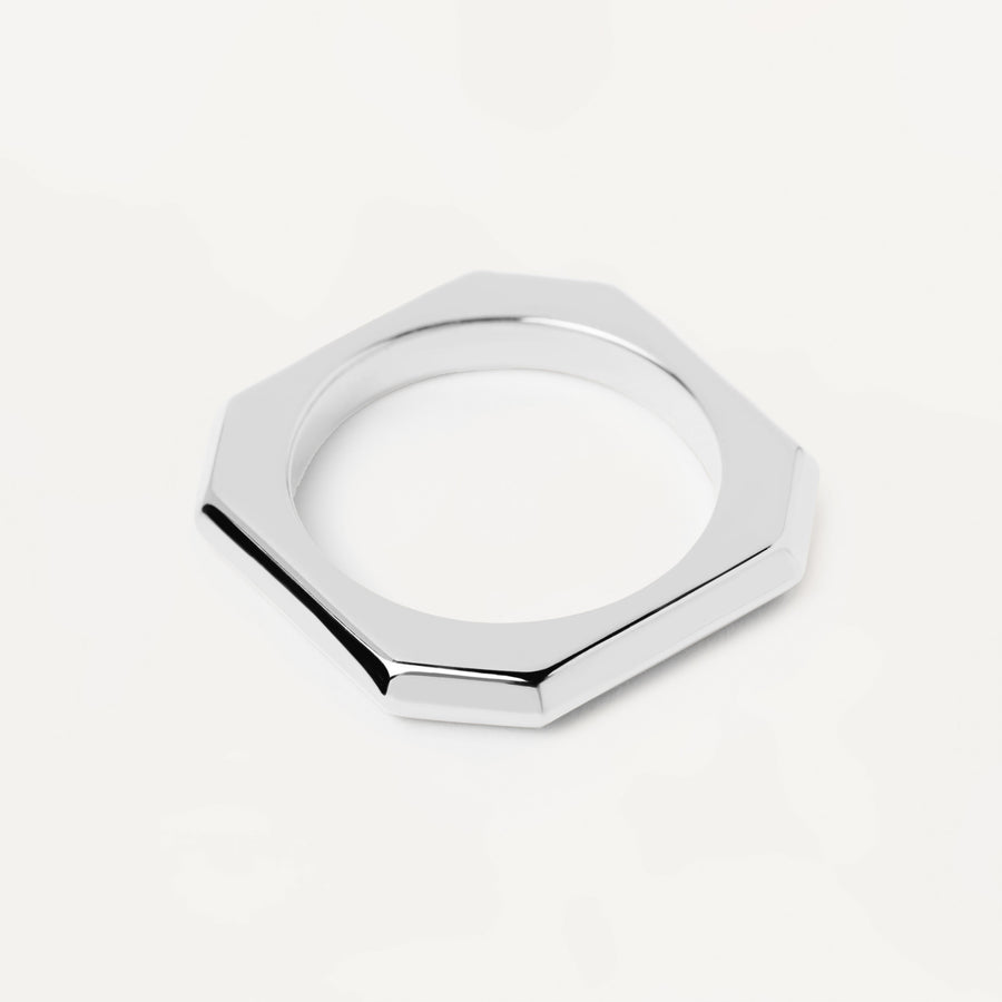 PD Paola Signature Link Silver Ring
