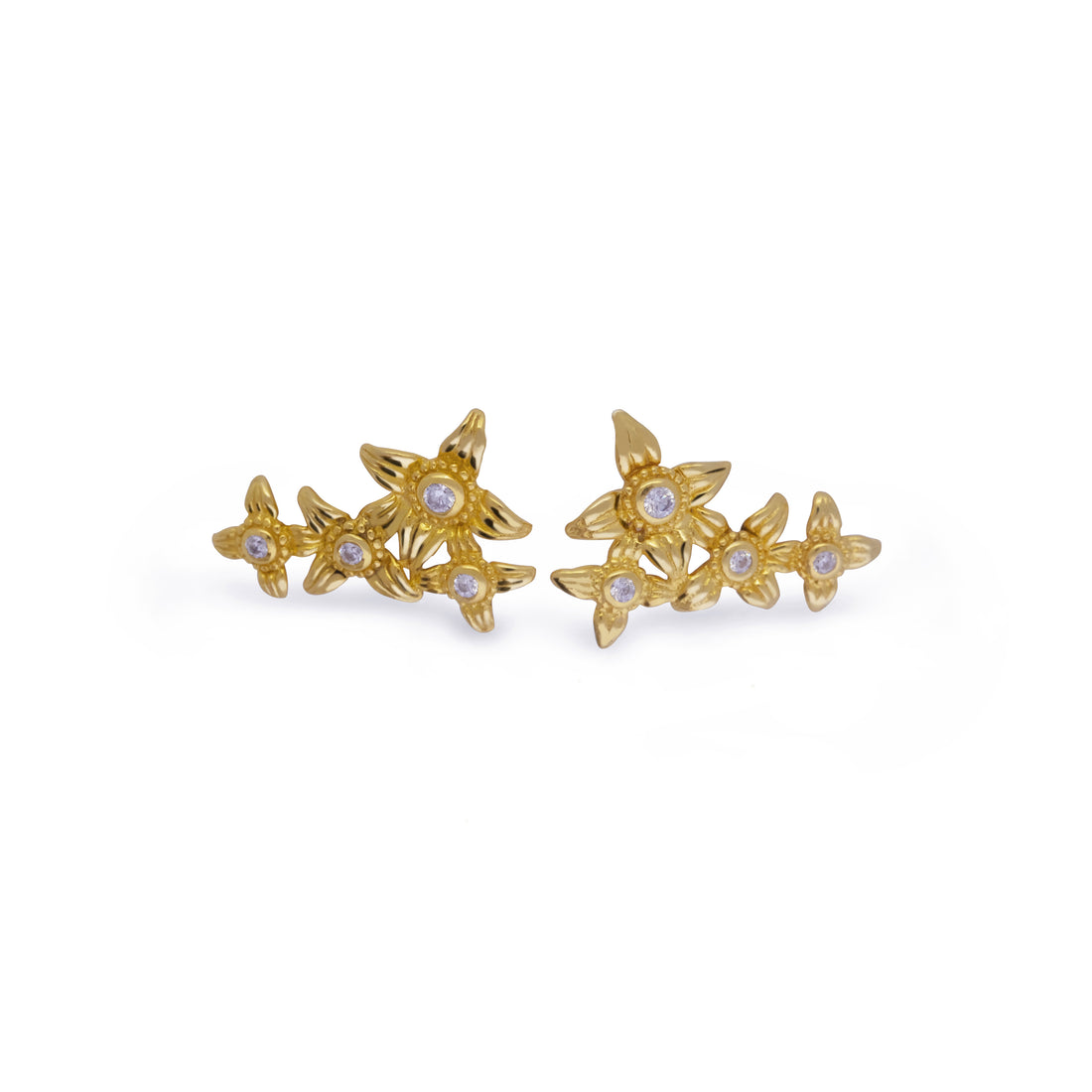 Bali Collection Asoka 18kt Gold Plated Petal Earrings