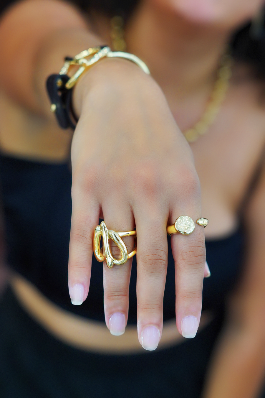 UNO de 50 Fly Baby Fly Gold Ring