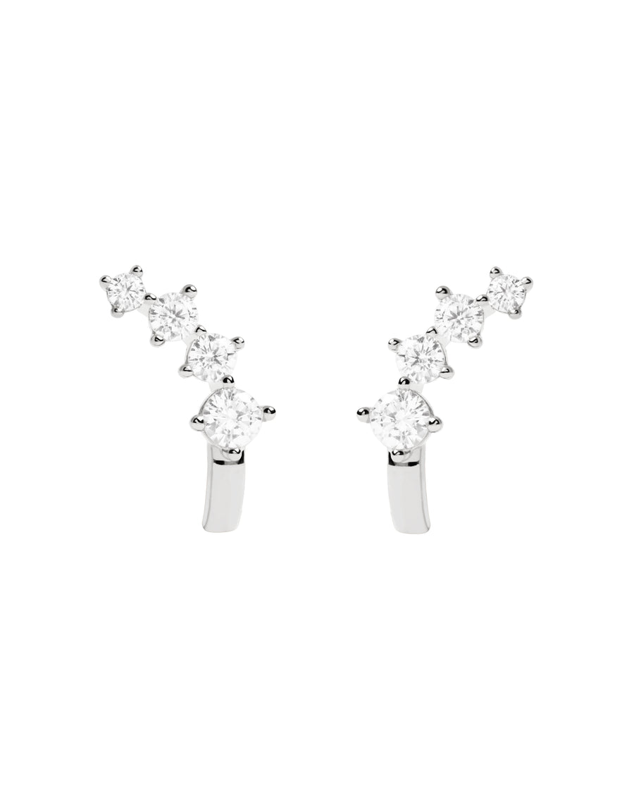 PD Paola Forever Silver Necklace and Earring Set