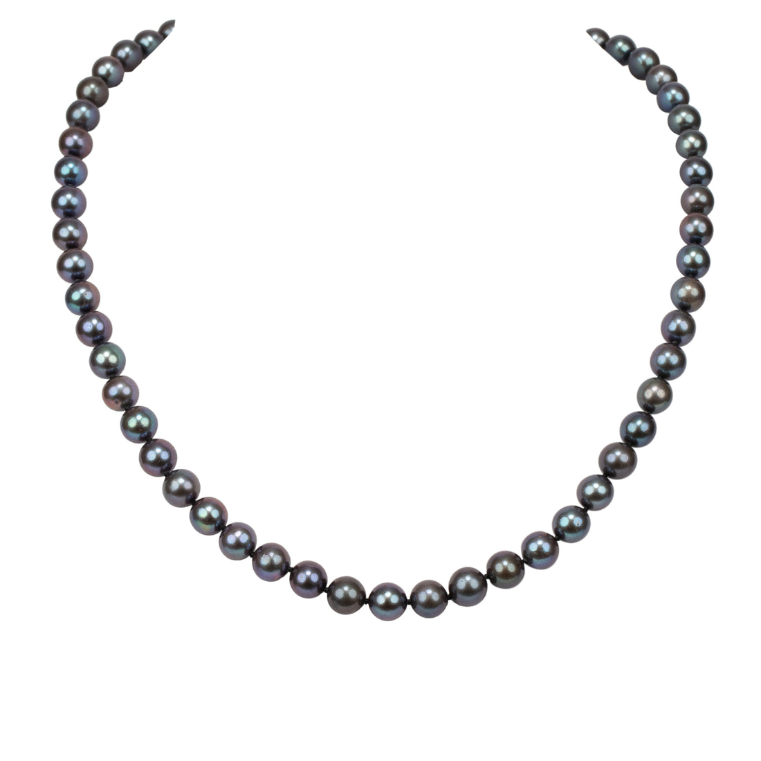 Black Fresh Water 7.5-8.0mm Pearl Necklace