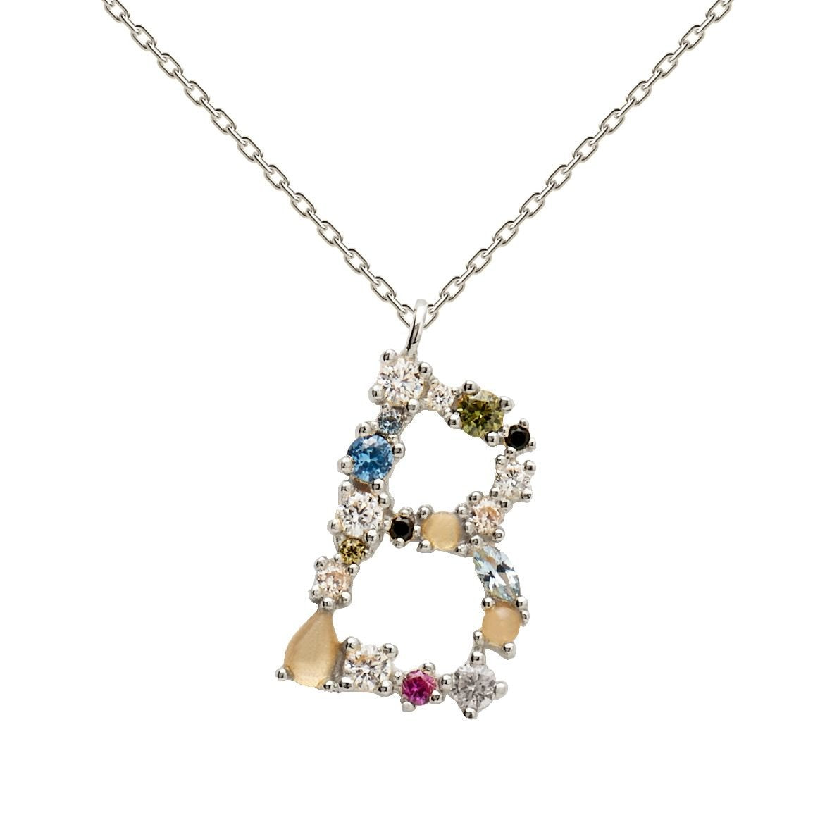 PD Paola Letter Necklace - Silver