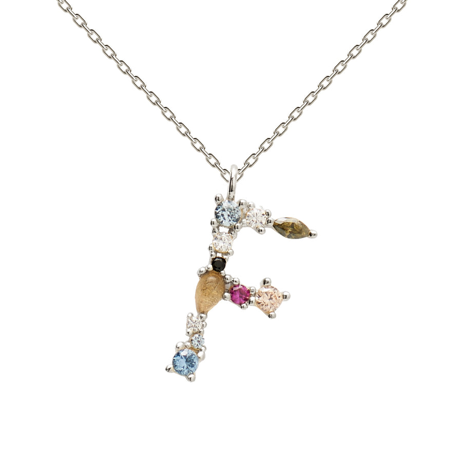 PD Paola Letter Necklace - Silver