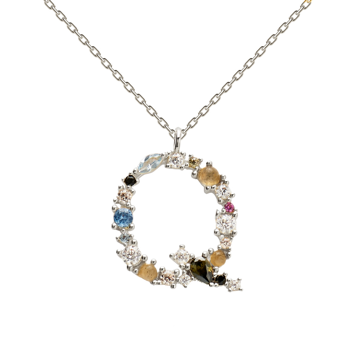 PD Paola Letter Necklace - Silver