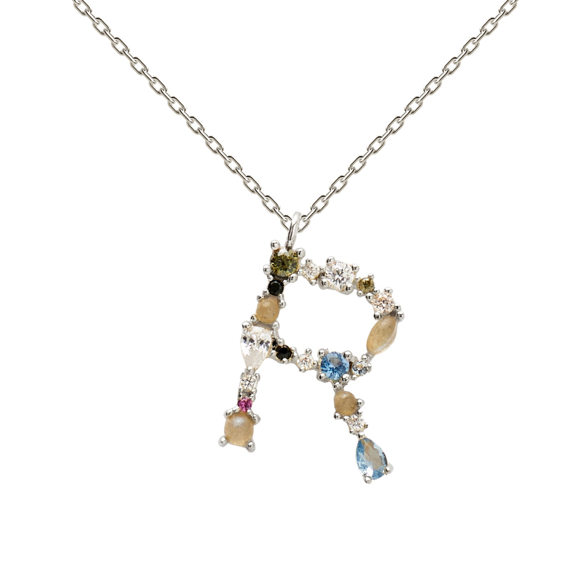 PD Paola Letter Necklace - Silver