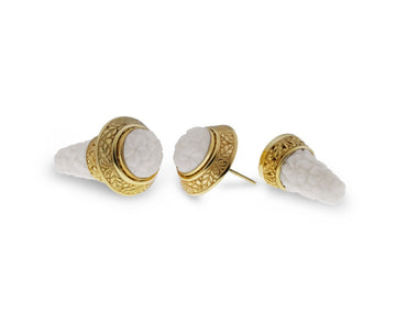Bali Collection Jepun 14kt Gold Plated Stud Earrings