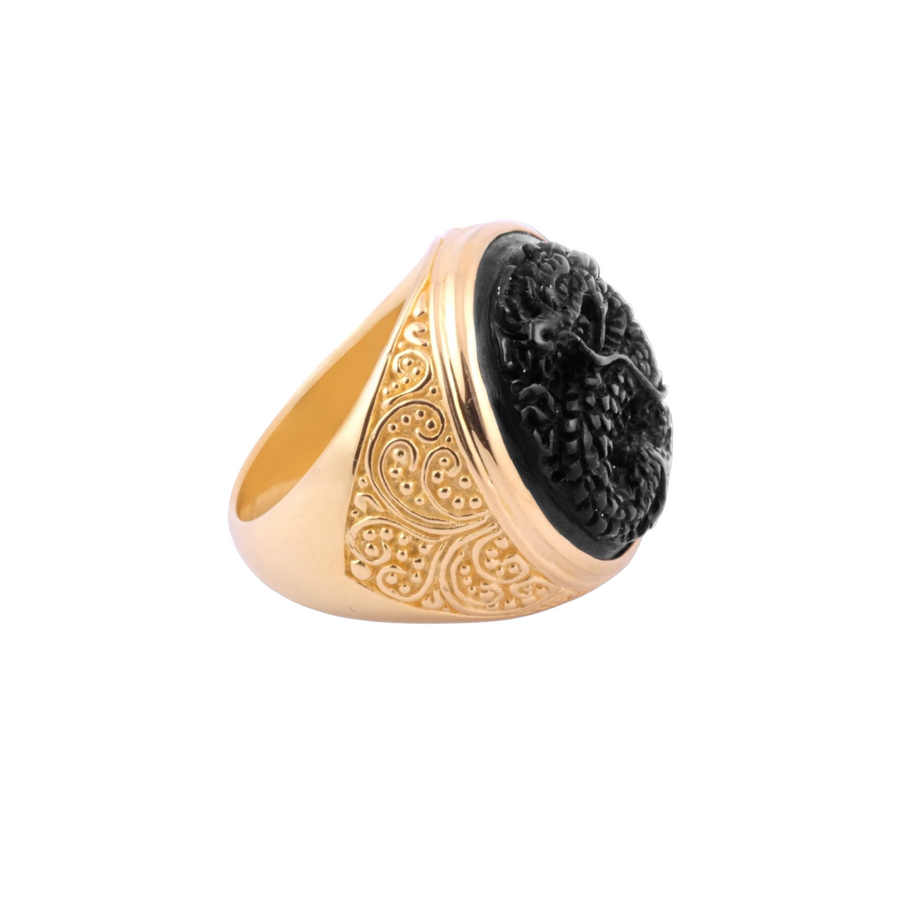 Bali Collection Naga 22kt Gold Plated Cocktail Ring