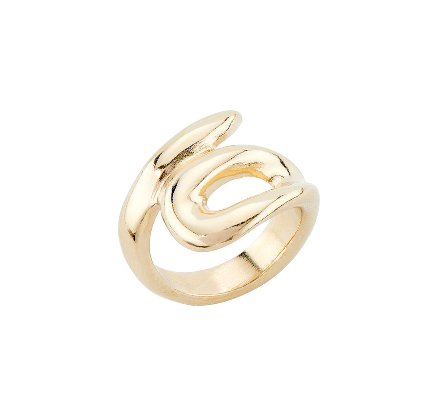 UNO de 50 Tangled Gold Ring